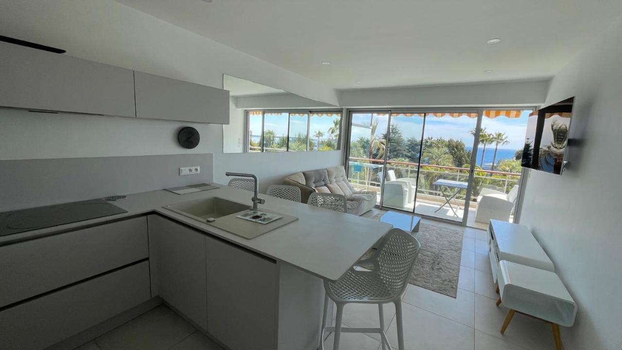 Appartement 2 Chambres Vue Mer Panoramique, Proche Croisette Cannes Vallauris Exterior foto