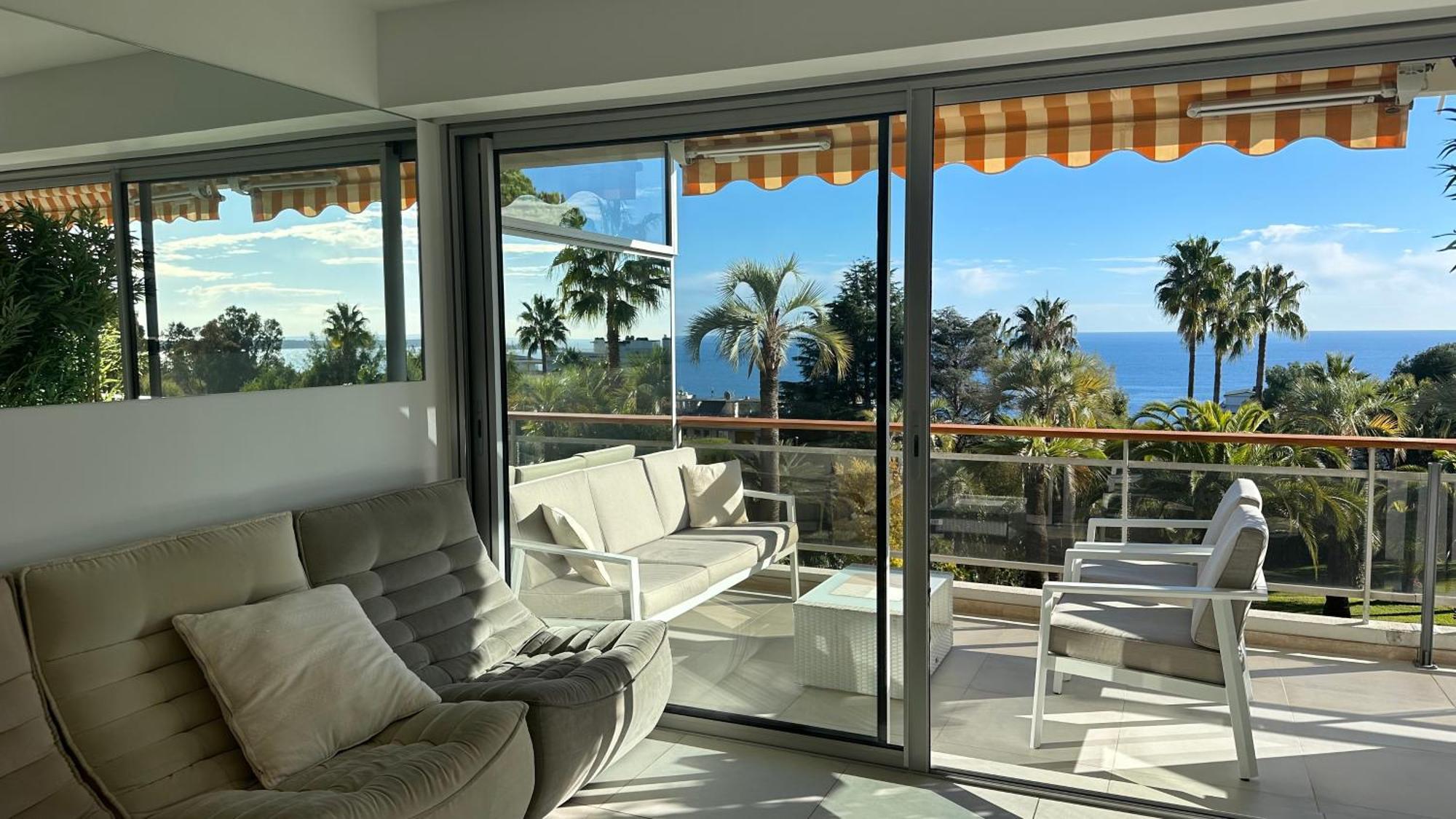 Appartement 2 Chambres Vue Mer Panoramique, Proche Croisette Cannes Vallauris Exterior foto